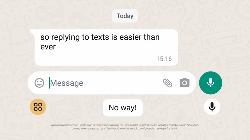 Diciembre de 2023 Función de píxeles Drop Smart Reply en Gboard