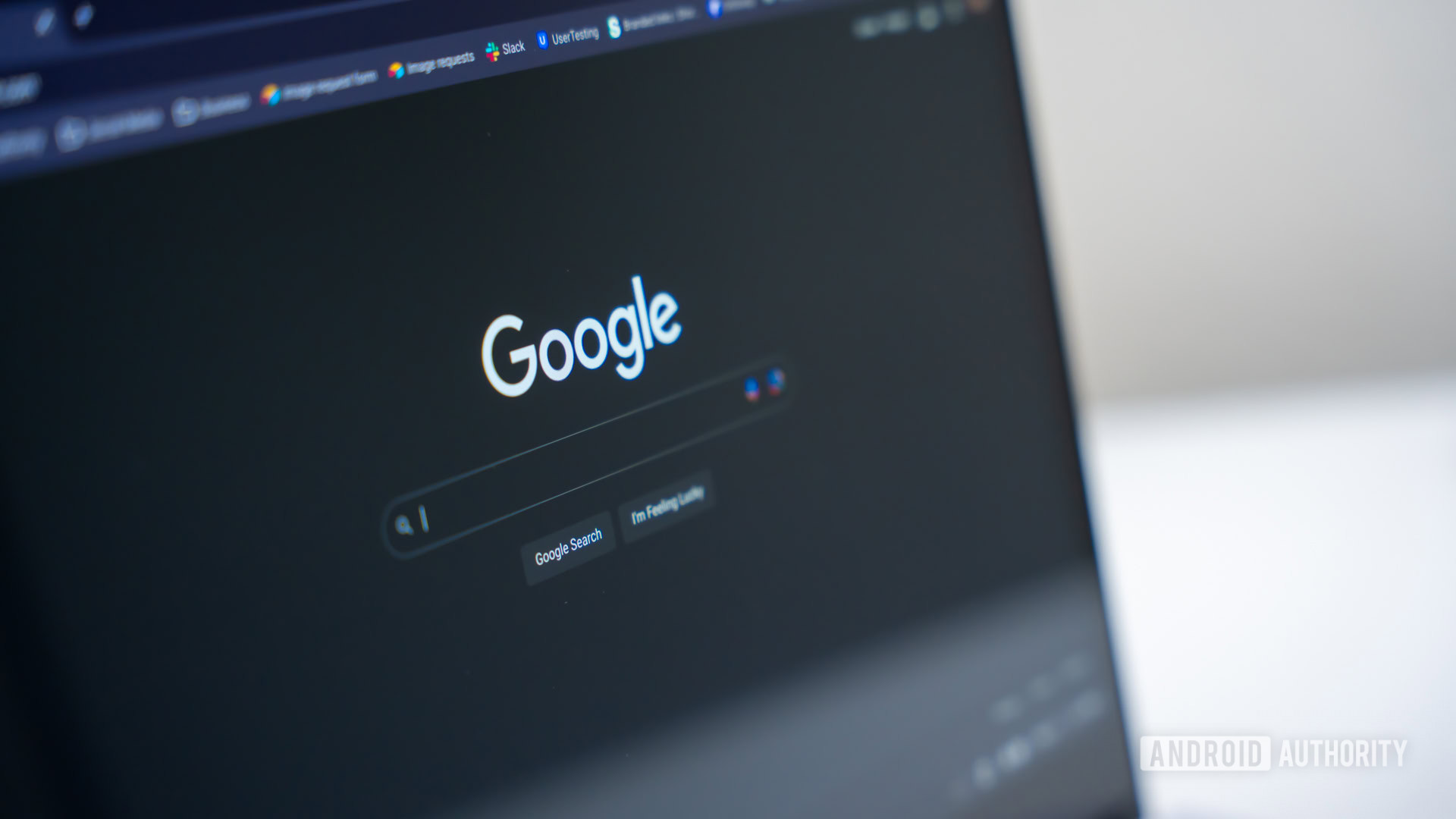 Búsqueda de Google en Chromebook foto de archivo (3)