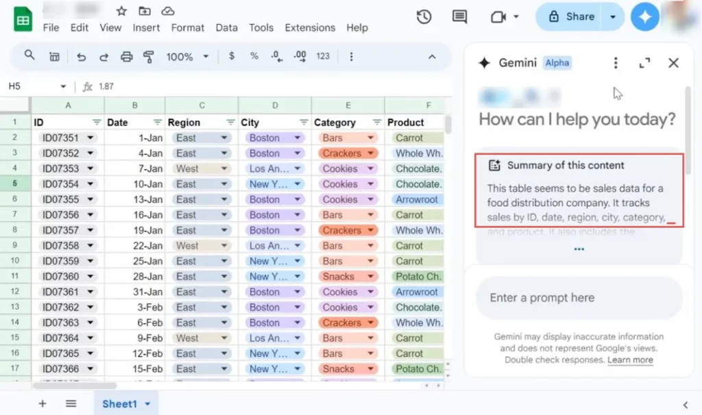 7 formas en las que puedes usar Gemini AI en Google Sheets para mejorar el flujo de trabajo
