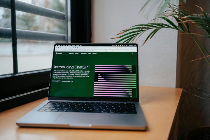 ChatGPT en una computadora portátil