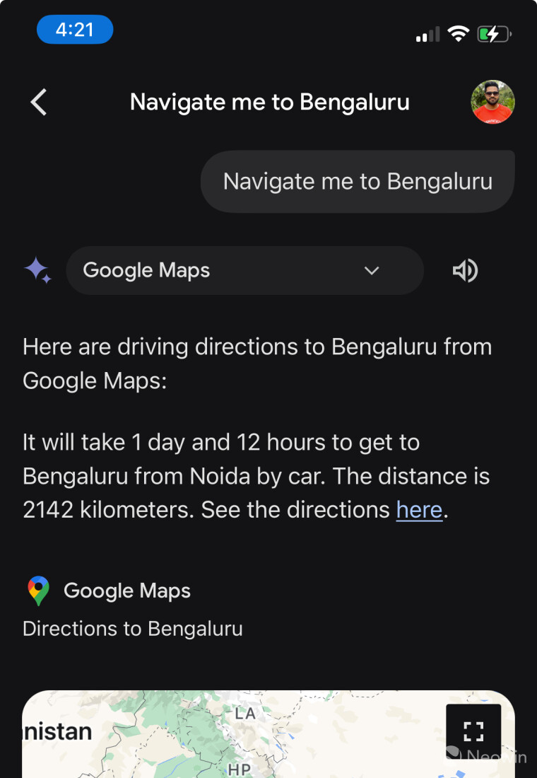 Mapas de inicio automático de Google Gemini