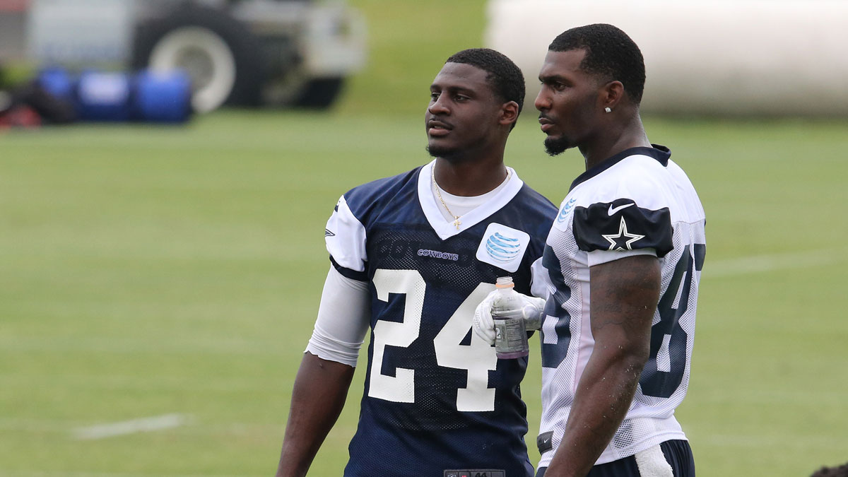 Morris Claiborne with Dez Bryant