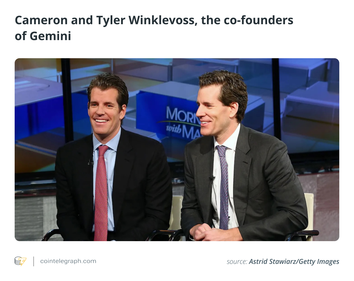 Cameron and Tyler Winklevoss, the co-founders of Gemini