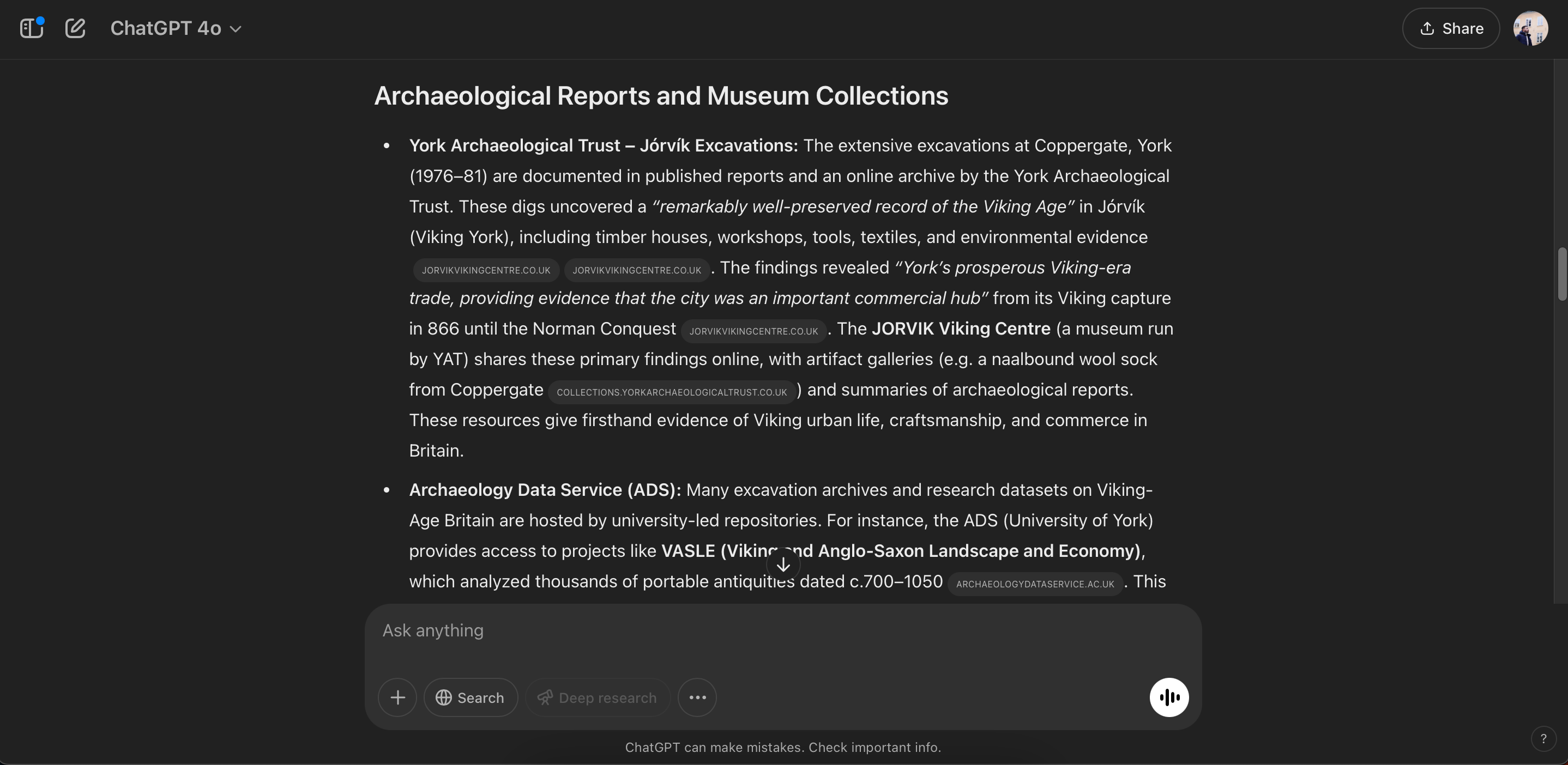 Encontrar diferentes recomendaciones de investigación en chatgpt