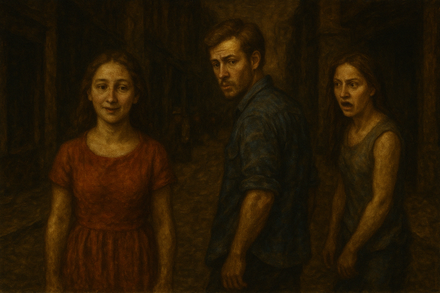 El meme de novio distraído al estilo de Rembrandt creado por ChatGPT.